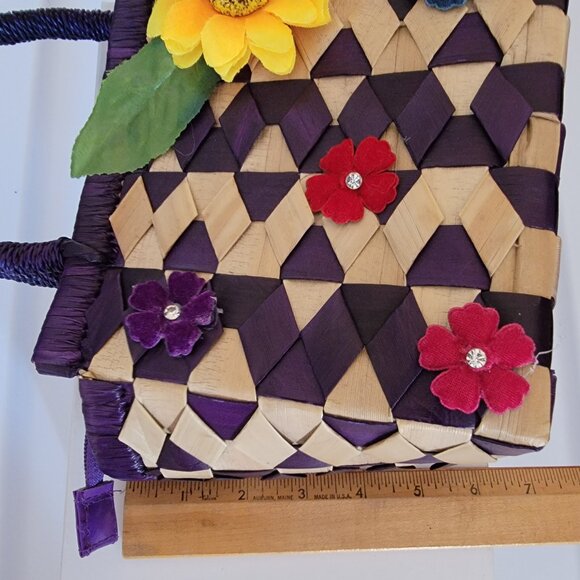 Set of wicker bag and 2 hearts keychain - Picture 15 of 16